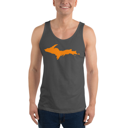 Michigan Upper Peninsula Tank Top (w/ Orange UP Outline | Unisex Jersey