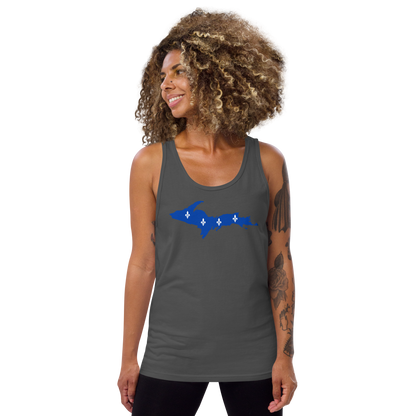 Michigan Upper Peninsula Tank Top (w/ UP Quebec Flag Outline) | Unisex Jersey