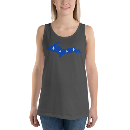 Michigan Upper Peninsula Tank Top (w/ UP Quebec Flag Outline) | Unisex Jersey