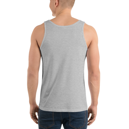 Michigan Upper Peninsula Tank Top (w/ UP USA Flag Outline) | Unisex Jersey