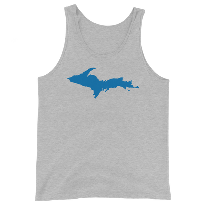 Michigan Upper Peninsula Tank Top (w/ Azure UP Outline) | Unisex Jersey