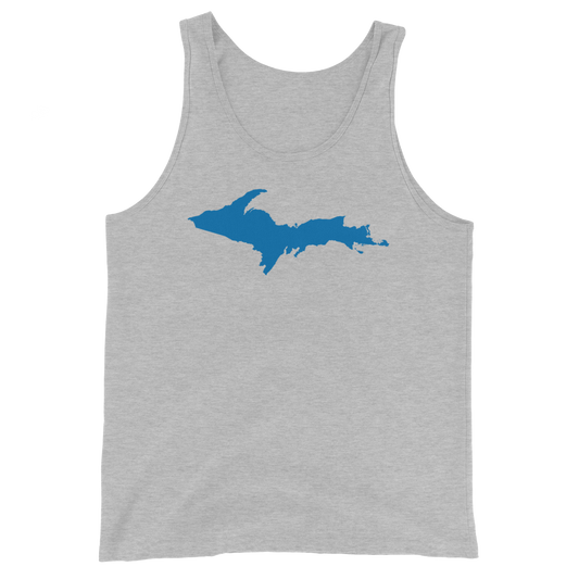 Michigan Upper Peninsula Tank Top (w/ Azure UP Outline) | Unisex Jersey