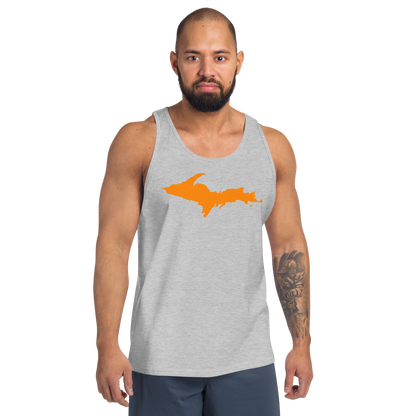 Michigan Upper Peninsula Tank Top (w/ Orange UP Outline | Unisex Jersey