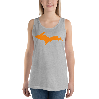 Michigan Upper Peninsula Tank Top (w/ Orange UP Outline | Unisex Jersey