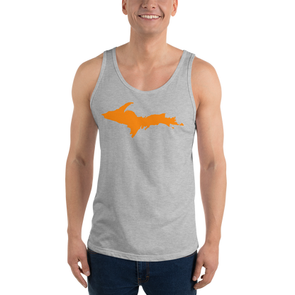 Michigan Upper Peninsula Tank Top (w/ Orange UP Outline | Unisex Jersey