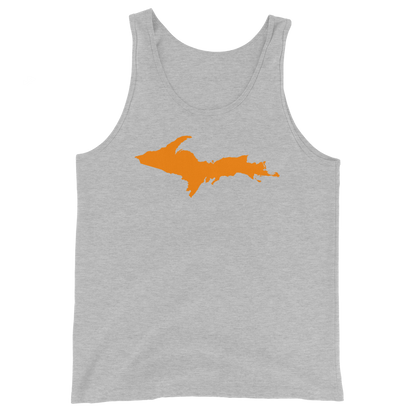 Michigan Upper Peninsula Tank Top (w/ Orange UP Outline | Unisex Jersey