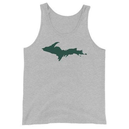 Michigan Upper Peninsula Tank Top (w/ Green UP Outline)