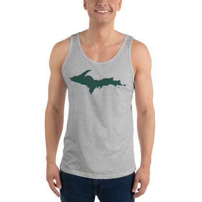 Michigan Upper Peninsula Tank Top (w/ Green UP Outline)