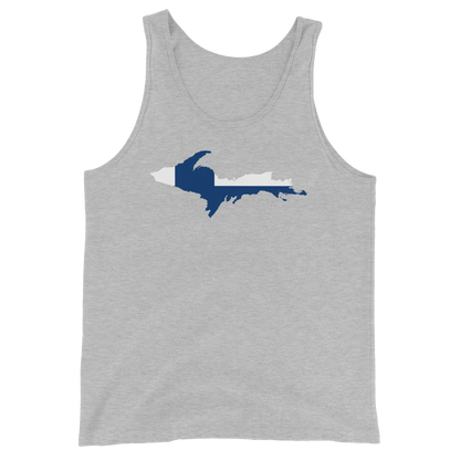 Michigan Upper Peninsula Tank Top (w/ UP Finland Flag Outline) | Unisex Jersey