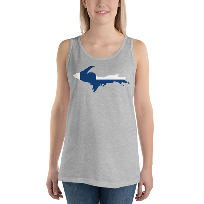 Michigan Upper Peninsula Tank Top (w/ UP Finland Flag Outline) | Unisex Jersey