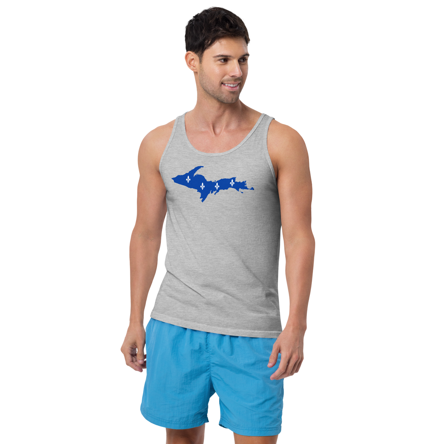 Michigan Upper Peninsula Tank Top (w/ UP Quebec Flag Outline) | Unisex Jersey