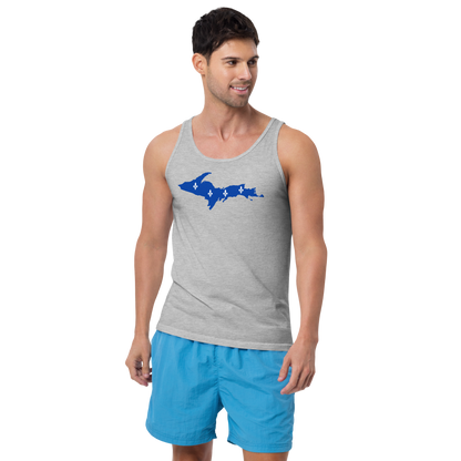 Michigan Upper Peninsula Tank Top (w/ UP Quebec Flag Outline) | Unisex Jersey