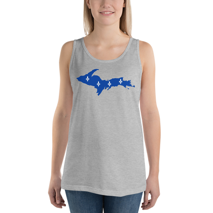 Michigan Upper Peninsula Tank Top (w/ UP Quebec Flag Outline) | Unisex Jersey