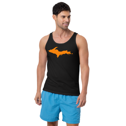 Michigan Upper Peninsula Tank Top (w/ Orange UP Outline | Unisex Jersey