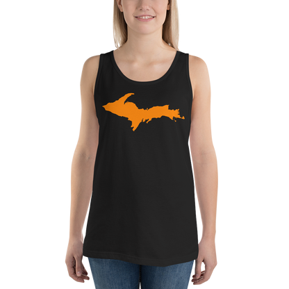 Michigan Upper Peninsula Tank Top (w/ Orange UP Outline | Unisex Jersey