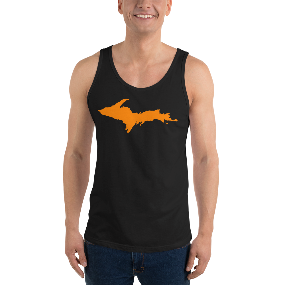 Michigan Upper Peninsula Tank Top (w/ Orange UP Outline | Unisex Jersey