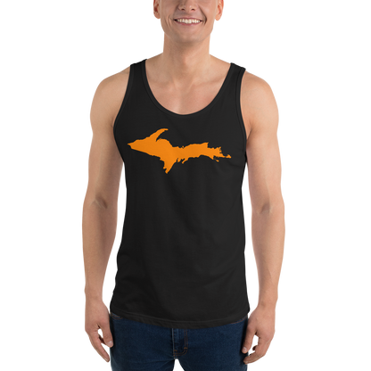 Michigan Upper Peninsula Tank Top (w/ Orange UP Outline | Unisex Jersey