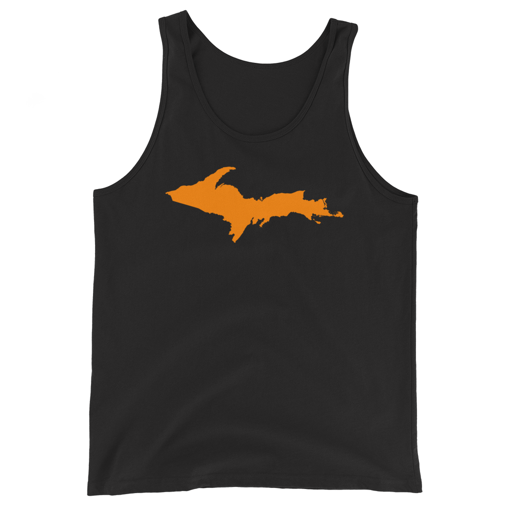 Michigan Upper Peninsula Tank Top (w/ Orange UP Outline | Unisex Jersey