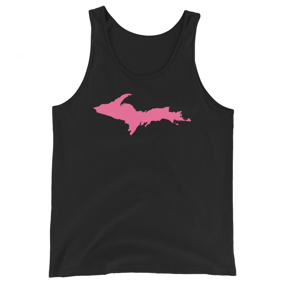 Michigan Upper Peninsula Tank Top (w/ Pink UP Outline) | Unisex Jersey