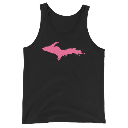 Michigan Upper Peninsula Tank Top (w/ Pink UP Outline) | Unisex Jersey