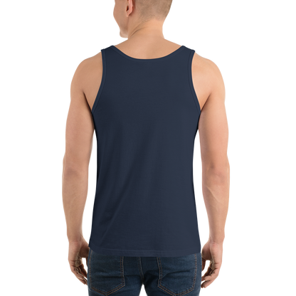 Michigan Upper Peninsula Tank Top (w/ Gold UP Outline) | Unisex Jersey