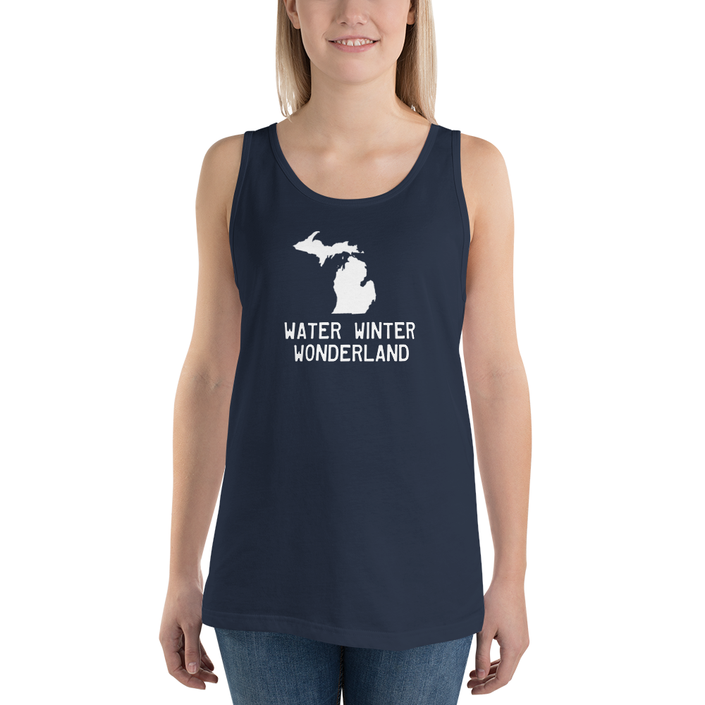 Michigan 'Water Winter Wonderland' Tank Top | Unisex Jersey