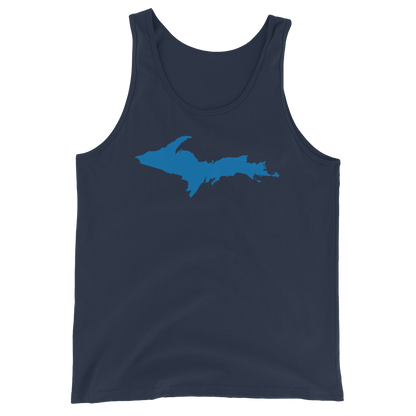 Michigan Upper Peninsula Tank Top (w/ Azure UP Outline) | Unisex Jersey