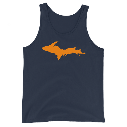 Michigan Upper Peninsula Tank Top (w/ Orange UP Outline | Unisex Jersey