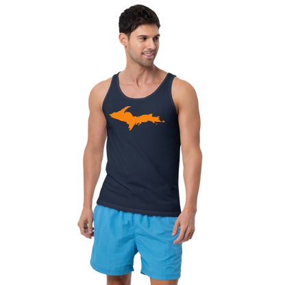 Michigan Upper Peninsula Tank Top (w/ Orange UP Outline | Unisex Jersey