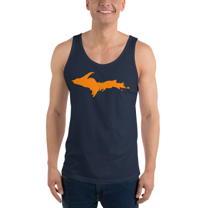 Michigan Upper Peninsula Tank Top (w/ Orange UP Outline | Unisex Jersey