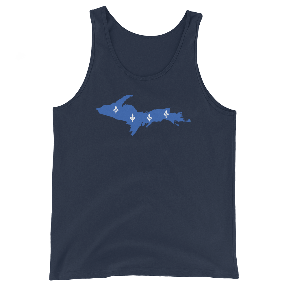 Michigan Upper Peninsula Tank Top (w/ UP Quebec Flag Outline) | Unisex Jersey