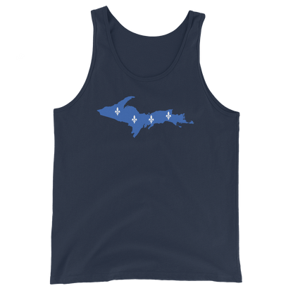 Michigan Upper Peninsula Tank Top (w/ UP Quebec Flag Outline) | Unisex Jersey