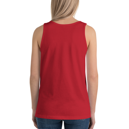 Michigan Upper Peninsula Tank Top (w/ UP USA Flag Outline) | Unisex Jersey