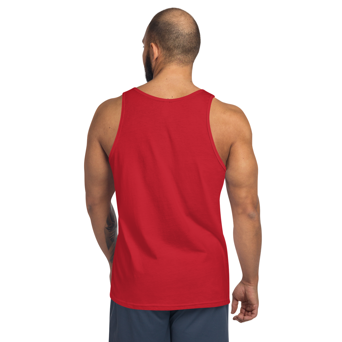 Michigan Upper Peninsula Tank Top (w/ UP USA Flag Outline) | Unisex Jersey