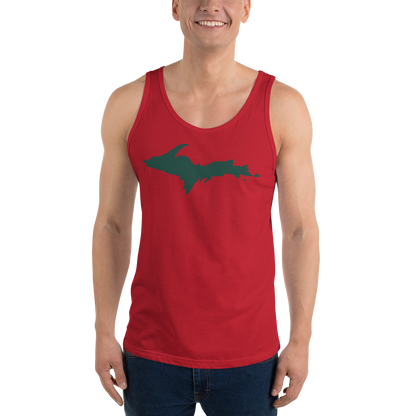 Michigan Upper Peninsula Tank Top (w/ Green UP Outline)