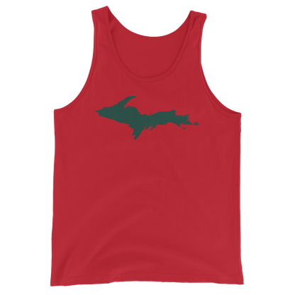 Michigan Upper Peninsula Tank Top (w/ Green UP Outline)