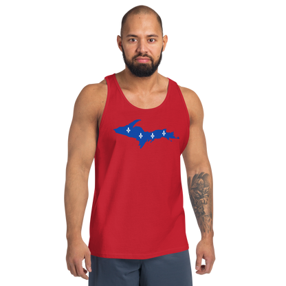 Michigan Upper Peninsula Tank Top (w/ UP Quebec Flag Outline) | Unisex Jersey