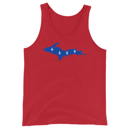 Michigan Upper Peninsula Tank Top (w/ UP Quebec Flag Outline) | Unisex Jersey