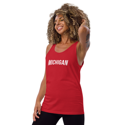 'Michigan' Unisex Tank Top (Streaming Video Parody)