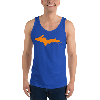 Michigan Upper Peninsula Tank Top (w/ Orange UP Outline | Unisex Jersey