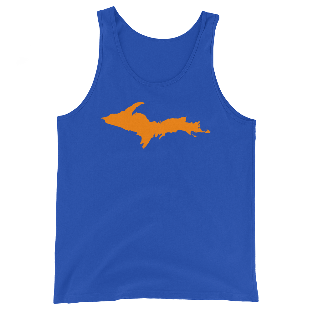 Michigan Upper Peninsula Tank Top (w/ Orange UP Outline | Unisex Jersey