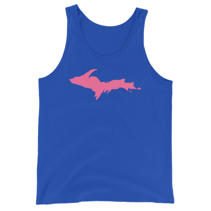 Michigan Upper Peninsula Tank Top (w/ Pink UP Outline) | Unisex Jersey