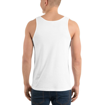 Michigan Upper Peninsula Tank Top (w/ Gold UP Outline) | Unisex Jersey