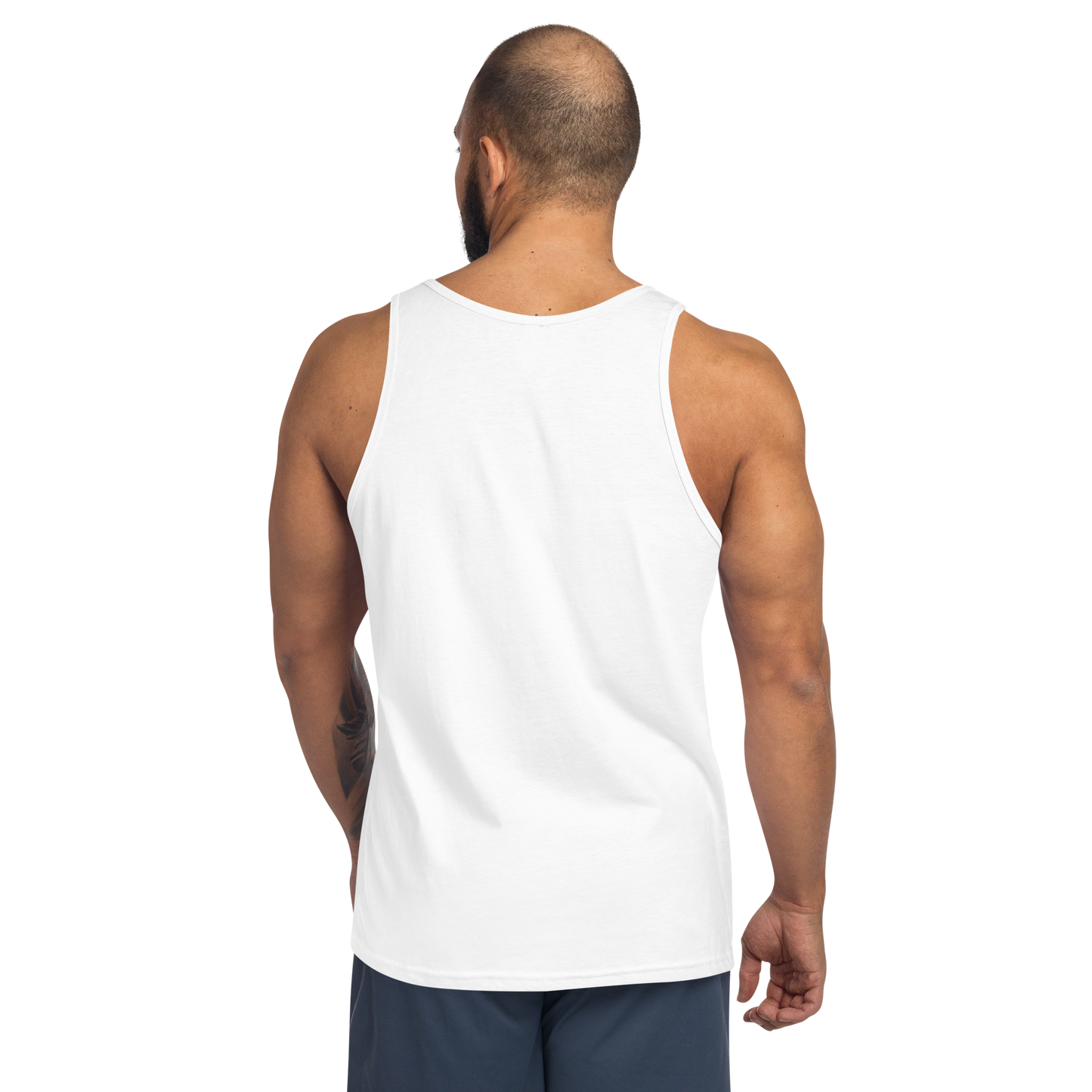 Michigan Upper Peninsula Tank Top (w/ Gold UP Outline) | Unisex Jersey