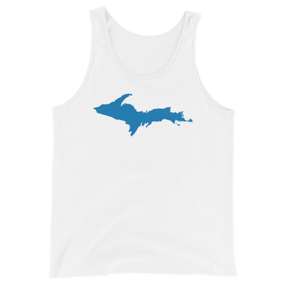 Michigan Upper Peninsula Tank Top (w/ Azure UP Outline) | Unisex Jersey