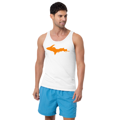 Michigan Upper Peninsula Tank Top (w/ Orange UP Outline | Unisex Jersey