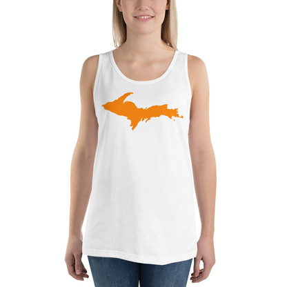 Michigan Upper Peninsula Tank Top (w/ Orange UP Outline | Unisex Jersey