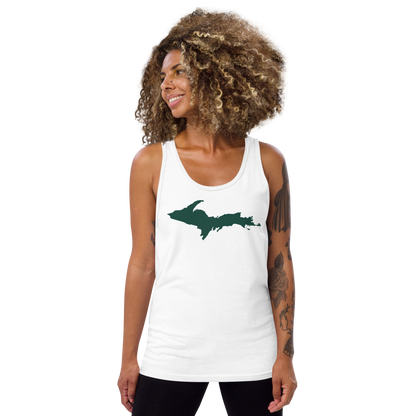 Michigan Upper Peninsula Tank Top (w/ Green UP Outline)