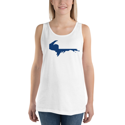 Michigan Upper Peninsula Tank Top (w/ UP Finland Flag Outline) | Unisex Jersey