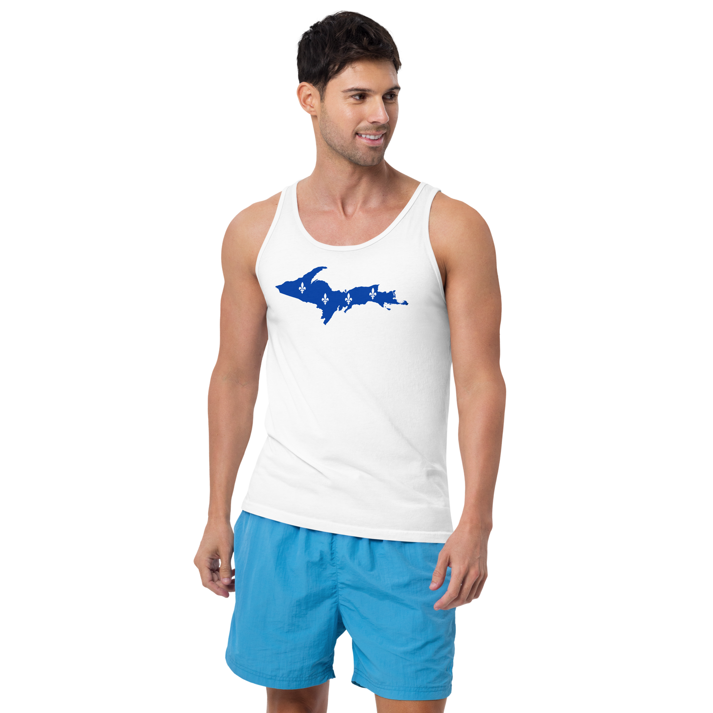 Michigan Upper Peninsula Tank Top (w/ UP Quebec Flag Outline) | Unisex Jersey